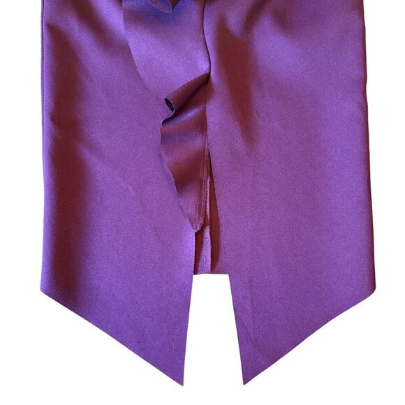 Elliatt Strapless Purple Midi Dress with Ruffle Detail | Size Small 812B2 - Picture 4 of 15